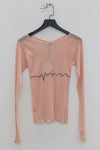BASERANGE Tabby Star Long Sleeve T-Shirt Portugal BAS-TOTA-CG-WI23-FENHONG Pink